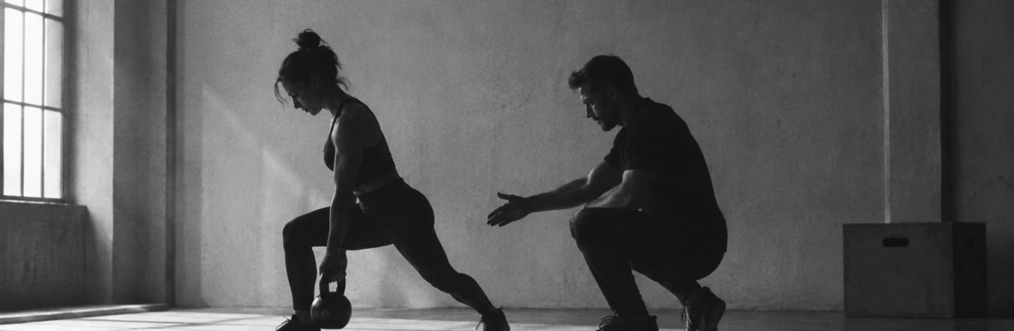 Personal trainer guiding an employee during a corporate training session at De Werf, The Hague