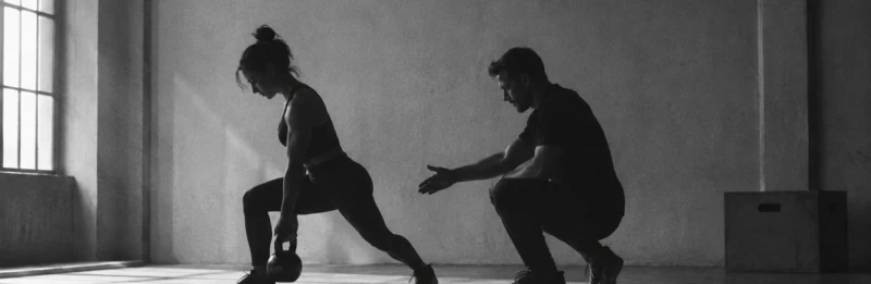 Personal trainer guiding an employee during a corporate training session at De Werf in The Hague